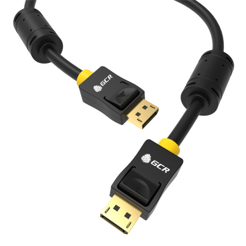 GCR Кабель PROF 2.0m DisplayPort v1.4, 8 K 60Hz, 4 K 165Hz, 20M/20M, черный, ферритовые кольца, 28/28 AWG, GCR-51916