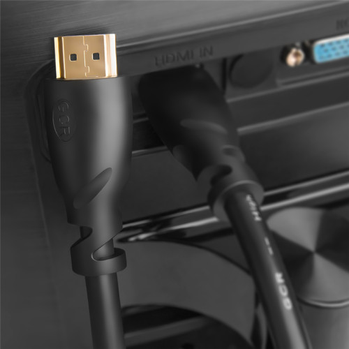 GCR Кабель Premium 1.8m HDMI 2.0, HDR, Ultra HD 4K60 Hz/ 5K30Hz, 3D, Ethernet 18.0 Гбит/с, OD8.0mm, 28/26 AWG, черный