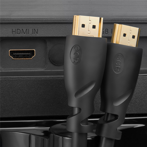 Greenconnect Кабель 0.3m HDMI версия 1.4, черный, OD7.3mm, 30/30 AWG, позолоченные контакты, Ethernet 10.2 Гбит/с, 3D, 4K, GCR-HM310-0.3m, экран