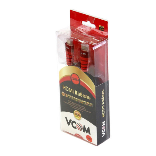 Кабель/ Кабель HDMI 19M/M ver. black and red 2.0, 3m VCOM <CG526S-R-3M> Blister