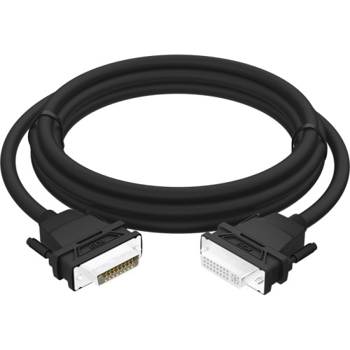 GCR Удлинитель 4.0m DVI-D, черный, DVI/DVI, 25M/25F, FullHD, 28 AWG, GCR-54717