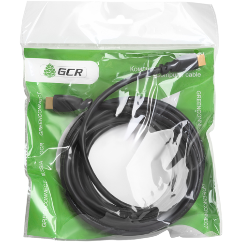 Greenconnect Кабель 1.5m HDMI 1.4, OD7.3mm, 30/30 AWG, позолоченные контакты, Ethernet 10.2 Гбит/с, 3D, 4K, экран