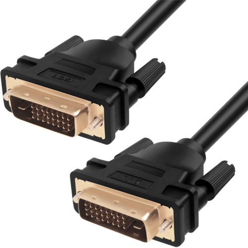 Greenconnect Кабель 12.0m DVI-D, 25M/25M, черный, позолоченные контакты, ферритовое кольцо, двойной экран, OD 8.5mm, 28/28 AWG