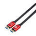 Кабель HDMI 3 m (Red/Gold, в пакете)  VER 2.0