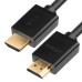 Greenconnect Кабель 3.0m HDMI версия 1.4, черный, OD7.3mm, 30/30 AWG, позолоченные контакты, Ethernet 10.2 Гбит/с, 3D, 4K, GCR-HM410-3.0m, экран