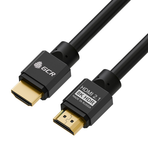 GCR Кабель 3.0m HDMI 2.1, черный, 8K 60Hz, 4K 144Hz, динамический HDR, 4:4:4, Ultra HD, 48.0 Гбит/с, 2 Х экран, армирование, GCR-55552