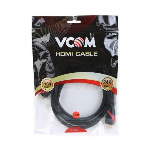 Кабель/ Кабель HDMI 19M/M ver. 2.0 black red, 1.8m VCOM <CG525-R-1.8>