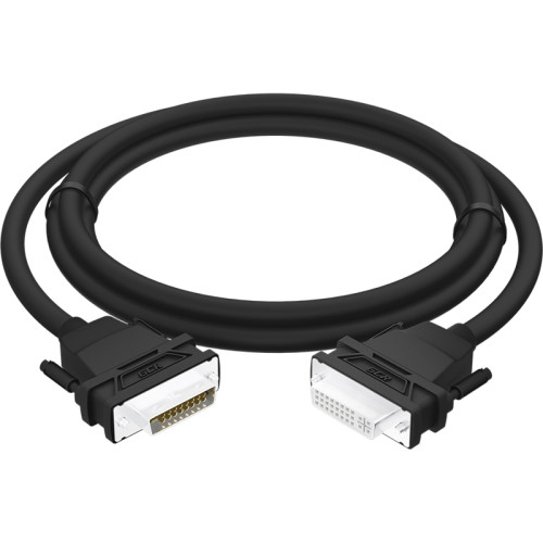 GCR Удлинитель 2.0m DVI-D, черный, DVI/DVI, 25M/25F, FullHD, 28 AWG, GCR-54715