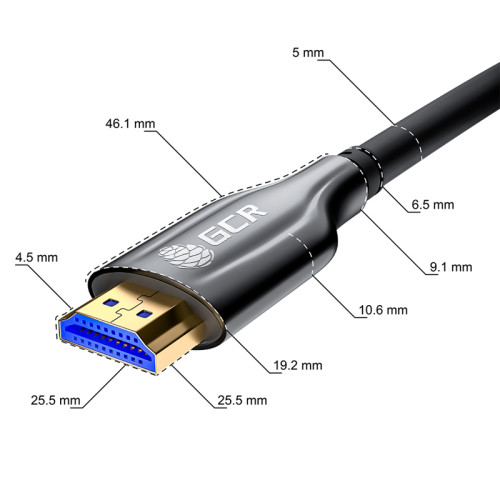 GCR Кабель 30m оптический HDMI 2.1 8K 60Hz, для подключения SmartTV, AppleTV, XBOX Series X, PS5, GCR-52440