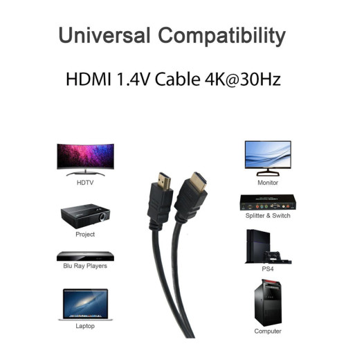 Кабель/ Кабель Telecom HDMI to HDMI (19M -19M) ver.1.4b, 1.8/2м <CG501D-2M>