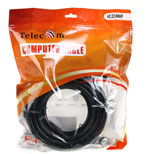 Кабель/ Кабель HDMI-19M --- HDMI-19M ver 2.0+3D/Ethernet,2 фильтра 10m Telecom <TCG200F-10M>