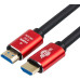 Кабель HDMI 1 m (Red/Gold, в пакете)  VER 2.0