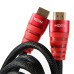 Кабель/ Кабель HDMI 19M/M ver. black and red 2.0, 3m VCOM <CG526S-R-3M> Blister