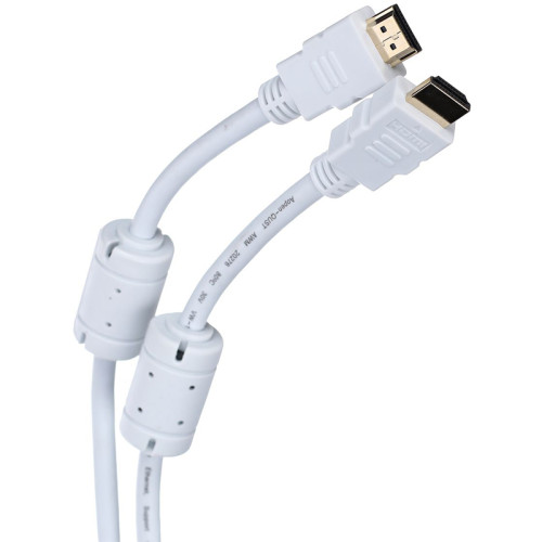 Кабель/ Кабель HDMI 19M/M ver 2.0, 5М, 2 фильтра, белый  Aopen <ACG711DW-5M>