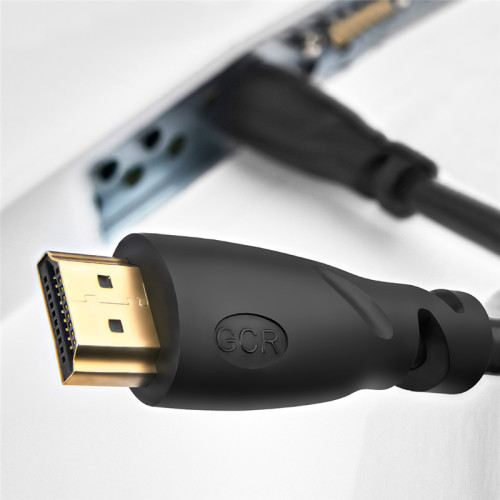 GCR Кабель Premium 0.3m HDMI версия 2.0, HDR Ultra HD 4K60 Hz/ 5K30Hz, 3D, Ethernet 18.0 Гбит/с, OD8.0mm, 28/26 AWG, черный, GCR-51766