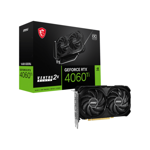 Видеокарта/ GeForce RTX 4060 Ti VENTUS 2X BLACK 16G