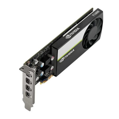 Видеокарта/ VGA NVIDIA T1000, 4 GB GDDR6/128 bit, PCI Express 4.0 x16, 4x mDP, BLK