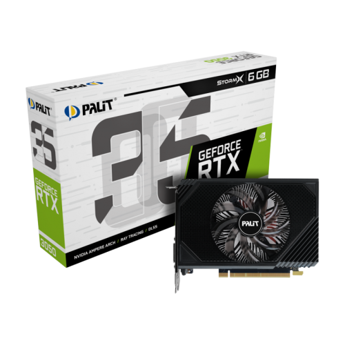 Видеокарта/ RTX3050 STORMX 6GB GDDR6 96bit DVI HDMI DP 1FAN RTL