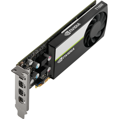 Видеокарта/ VGA PNY NVIDIA Quadro T1000, 8 GB GDDR6/128 bit, PCI Express 4.0 x16, 4x mDP