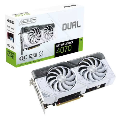 Видеокарта/ DUAL-RTX4070-O12G-WHITE