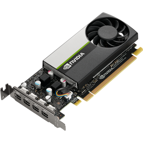 Видеокарта/ VGA PNY NVIDIA Quadro T1000, 8 GB GDDR6/128 bit, PCI Express 4.0 x16, 4x mDP, LP+ATX