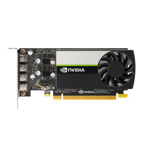 Видеокарта/ VGA NVIDIA T1000, 4 GB GDDR6/128 bit, PCI Express 4.0 x16, 4x mDP, BLK