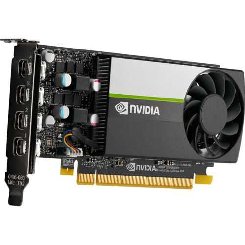 Видеокарта/ VGA PNY NVIDIA Quadro T1000, 8 GB GDDR6/128 bit, PCI Express 4.0 x16, 4x mDP