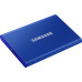 Внешние HDD и SSD/ Samsung External SSD T7, 500GB, Type-C, USB 3.2 Gen2, R/W 1050/1000MB/s, 85x57x8mm, Indigo Blue (12 мес.)