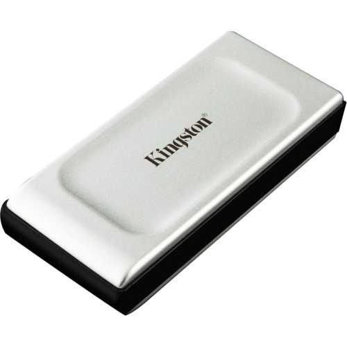 Твердотельный накопитель/ Kingston External SSD XS2000, 500GB, Type-C, USB 3.2 Gen 2x2, R/W 2000/2000MB/s, IP55, 70x33x14mm, Silver (5 лет)