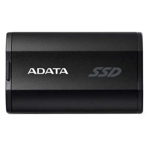 Твердотельный накопитель/ ADATA External SSD SD810, 500GB, Type-C, USB 3.2 Gen2х2, up to R/W 2000/2000 MB/s, 72.7x44x12.2mm, Black (5 лет)