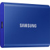 Внешние HDD и SSD/ Samsung External SSD T7, 1000GB, Type-C, USB 3.2 Gen2, R/W 1050/1000MB/s, 85x57x8mm, Indigo Blue (12 мес.)