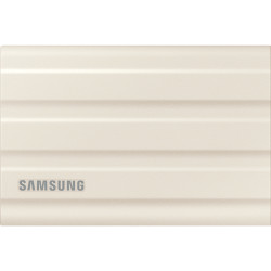 Внешние HDD и SSD/ Samsung External SSD T7 Shield, 2TB, Type C-to-C/A, USB 3.2 Gen2, R/W 1050/1000MB/s, IP65, 88x59x13mm, 98g, Beige (12 мес.)