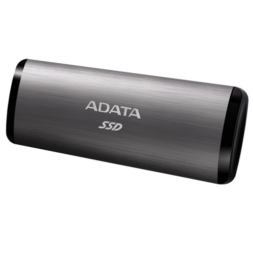 Твердотельный накопитель/ ADATA External SSD SE760, 2048GB, Type-C, USB 3.2 Gen2, R/W 1000/800 MB/s, 122x44x14mm, Titan-Gray (3 года)