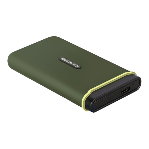 Твердотельный накопитель/ Transcend External SSD ESD380C, 2000GB, Type-C, USB 3.2 Gen2, R/W 2000/2000MB/s, 97x54x13mm, два кабеля в комплекте (5 лет)