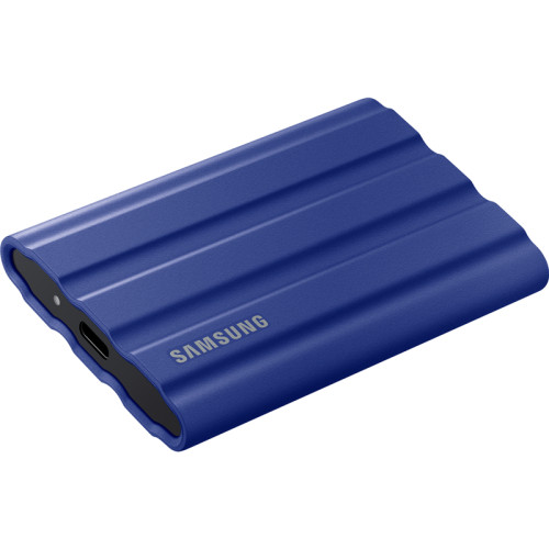 Внешние HDD и SSD/ Samsung External SSD T7 Shield, 1TB, Type C-to-C/A, USB 3.2 Gen2, R/W 1050/1000MB/s, IP65, 88x59x13mm, 98g, Blue (12 мес.)