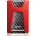 Внешний жесткий диск/ Portable HDD 2TB ADATA HD650 (Red), Silicone, USB 3.2 Gen1, 121x81x21mm, 201g /3 года/