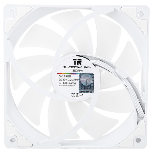 Кулер для корпуса/ Thermalright Case Cooler TL-C12CW-S ARGB White