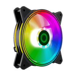 Комплект кулеров для корпуса ПК + контроллер вентиляторов/ Gamemax RQ300 kit, 3x12CM Rainbow ARGB fans, remote controller