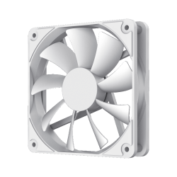 Кулер для корпуса ПК/ Gamemax GMX-WFBK-Full White, 12CM white fan, white blade, 3pin+4Pin connector