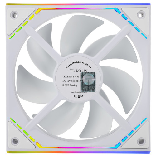 Кулер для корпуса/ Thermalright Case Cooler TL-M12W-S ARGB White