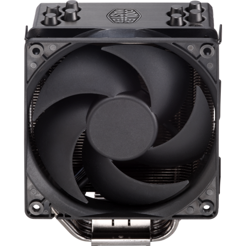 Кулер для процессора/ Cooler Master Hyper 212 Black Edition with 1700 (130W, 4-pin, 158.8mm, tower, Al/Cu, fans: 1x120mm/42CFM/26dBA/2000rpm, 1700/1200/115X/2066/2011-V3/2011/AM5/AM4/AM3/AM3+/AM2/AM2+/FM2/FM2+/FM1)