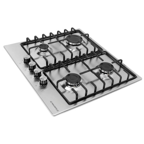 Встраиваемые газовые панели MAUNFELD/ Газ,   Тип: газовая 60см  Тип установки: независимая  Управление: фронтальное, переключатели поворотные  Нагревательный элемент: конфорка, 4шт  Мощность конфорок, Вт: 2600, 1700, 1700, 1000 Материал исполнения: нержав