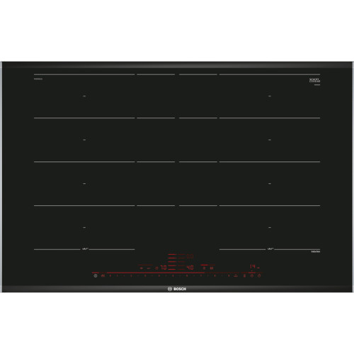 Индукционная,  5.1x80.2x52.2, стеклокерамическая поверхность, индукция, независ., без рамки, цвет:черный