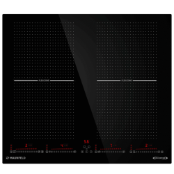 Встраиваемые индукционные панели MAUNFELD/ Индукционная варочная панель, 60 см, 4 конфорки, Flex Zone, слайдерное управление, мощность конфорок 2000, 2000, 1500, 1500 Вт, технология непрерывного нагрева, таймер, быстрый нагрев, автоматическое выключение, 