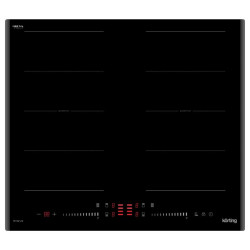 Варочная поверхность KORTING/ Варочная поверхность KORTING, индукционная, скошенные края, 9 уровней мощности, 4 конфорки, сенсорное управление, дисплей, таймер, блокировка управления, автоматическое отключение, индикация остаточного тепла, бустер на 4 зон