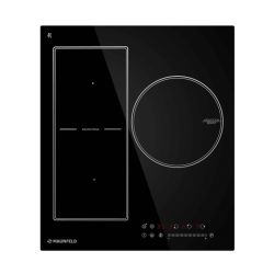 Индукционная варочная панель/ Индукционная варочная панель с объединением зон?Bridge Induction, 45 см, сенсорное управление, таймер, автоматическое выключение, цвет: черный