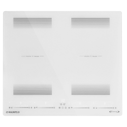 Встраиваемые индукционные панели MAUNFELD/ Индукционная варочная панель с двумя Flex Zone и Booster, 60 см, 4 конфорки, Flex Zone, слайдерное управление, технология непрерывного нагрева, таймер, быстрый нагрев, автоматическое выключение, бустер, блокировк