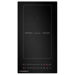 Индукционная варочная панель MAUNFELD/ Индукционная варочная панель MAUNFELD, домино, слайдерное управление, бустер, мощность конфорок 1200-1500 Вт, 2000-2300 Вт, непрерывный нагрев, таймер, быстрый нагрев, автоматическое выключение, объединение зон, блок