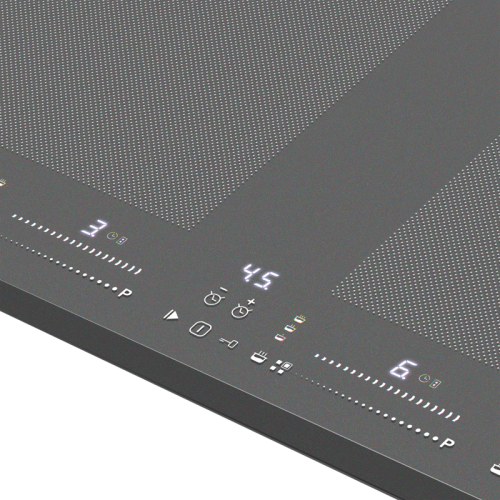 Встраиваемые индукционные панели MAUNFELD/ Индукционная, 60 см, Управление: слайдерное, сенсорное, Flex Zone и Booster, Таймер, Быстрый нагрев, стеклокерамика, черный