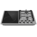 Комбинированная варочная панель MAUNFELD/ Комбинированная варочная панель MAUNFELD, механическое управление, 4 конфорки, мощность конфорок: газовые 1700, 1000, электрические 1800, 1200, электроподжиг, газ-контроль, цвет нержавеющая сталь